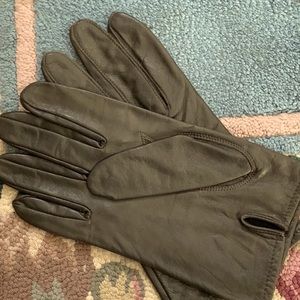 Vintage Men’s Deerskin Trading Post Leather Gloves. Size Large. Black
